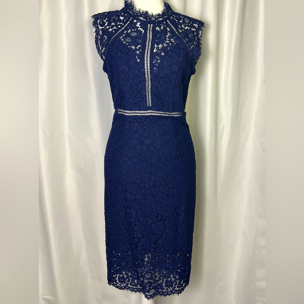 Bardot Lace Sheath Dress